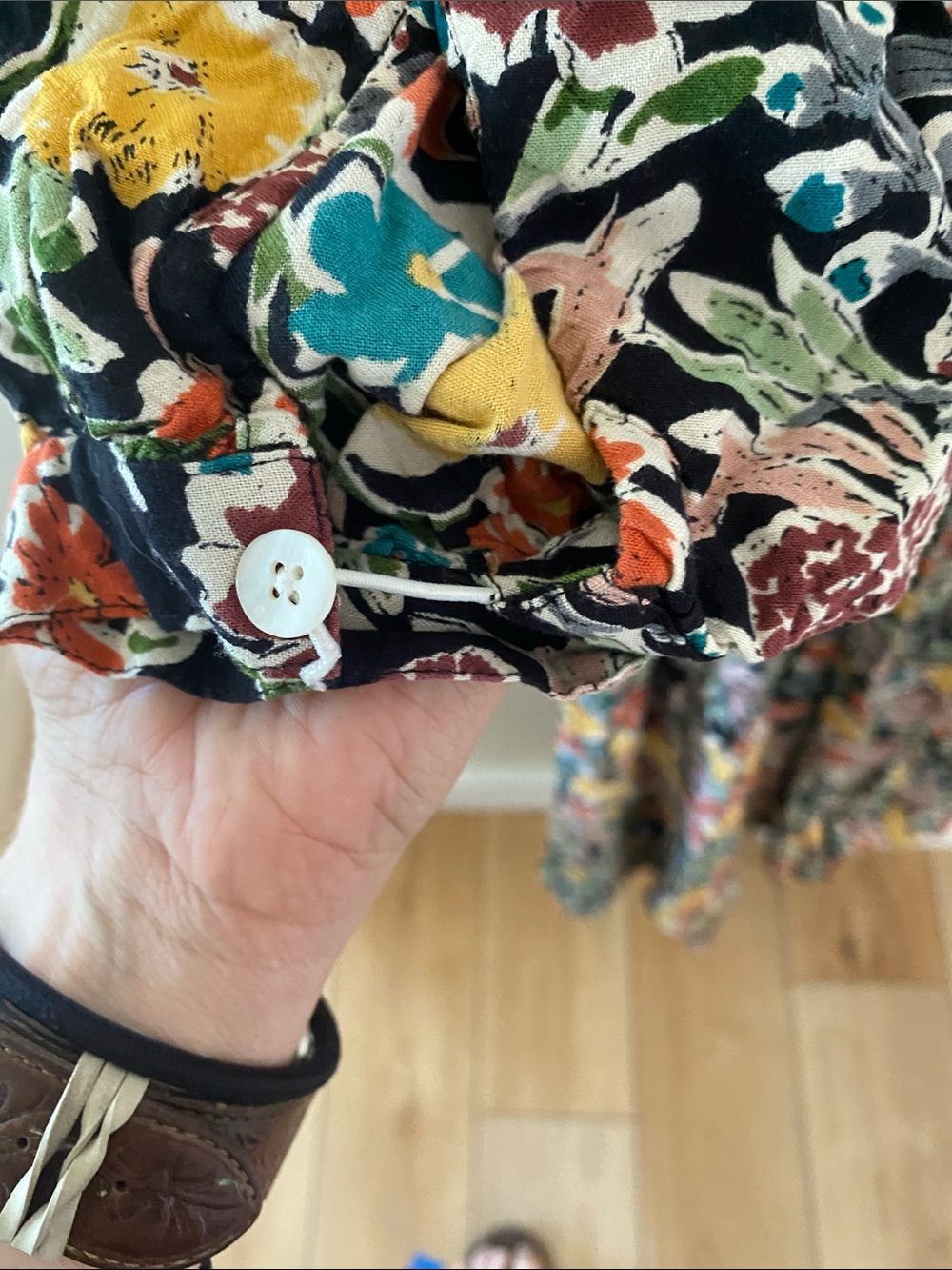 NATURAL LIFE Black Multi Floral Maxi Dress - Picture 4 of 6